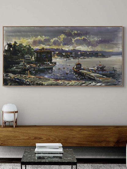 Çengelköy'den Boğaz Yağlı Boya Tablosu