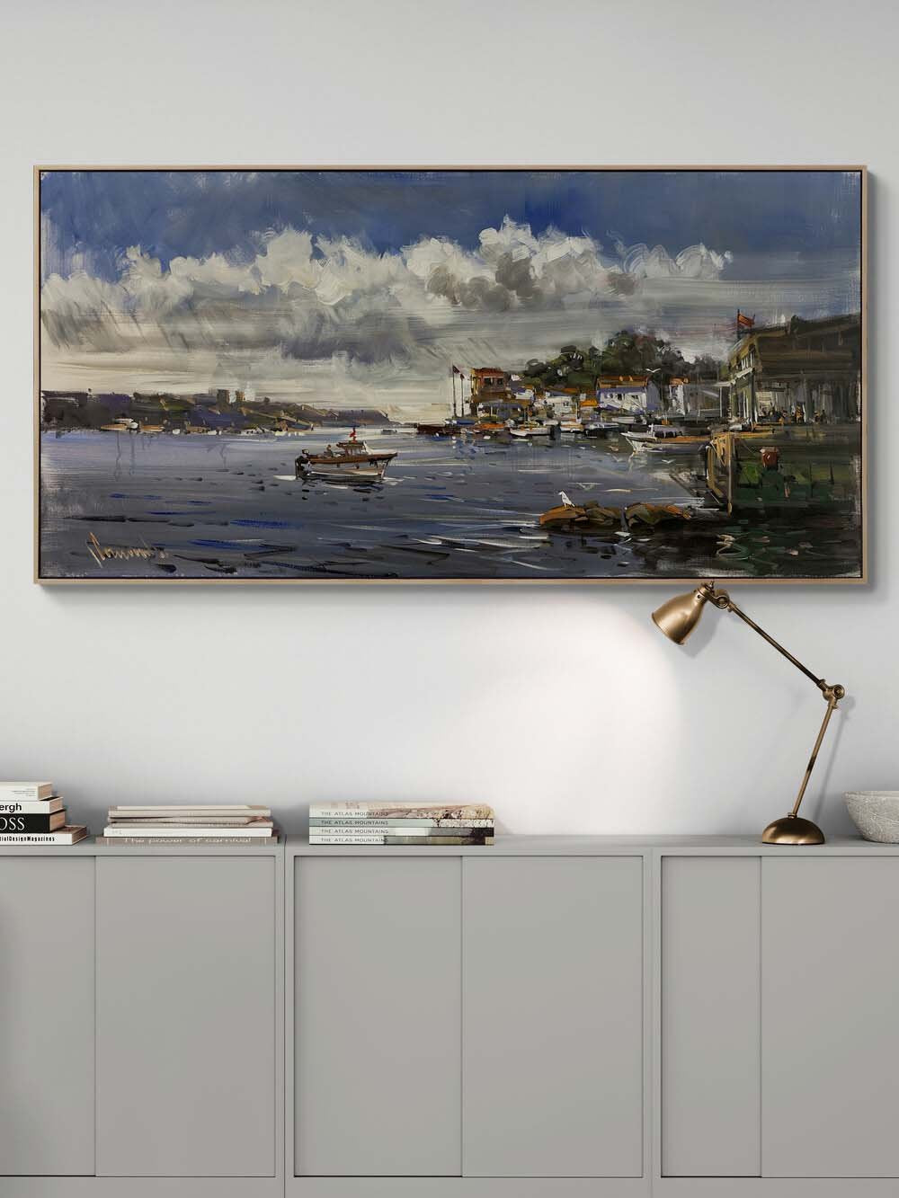 Rıhtımıdan Boğaz Yağlı Boya Tablosu
