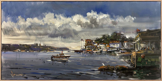 Rıhtımıdan Boğaz Yağlı Boya Tablosu