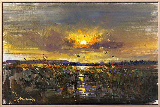 Gölge ve Işık Arasında Yağlı Boya Tablosu