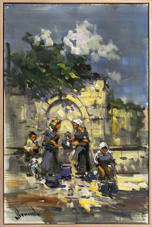 Çeşme Başında Yağlı Boya Tablosu