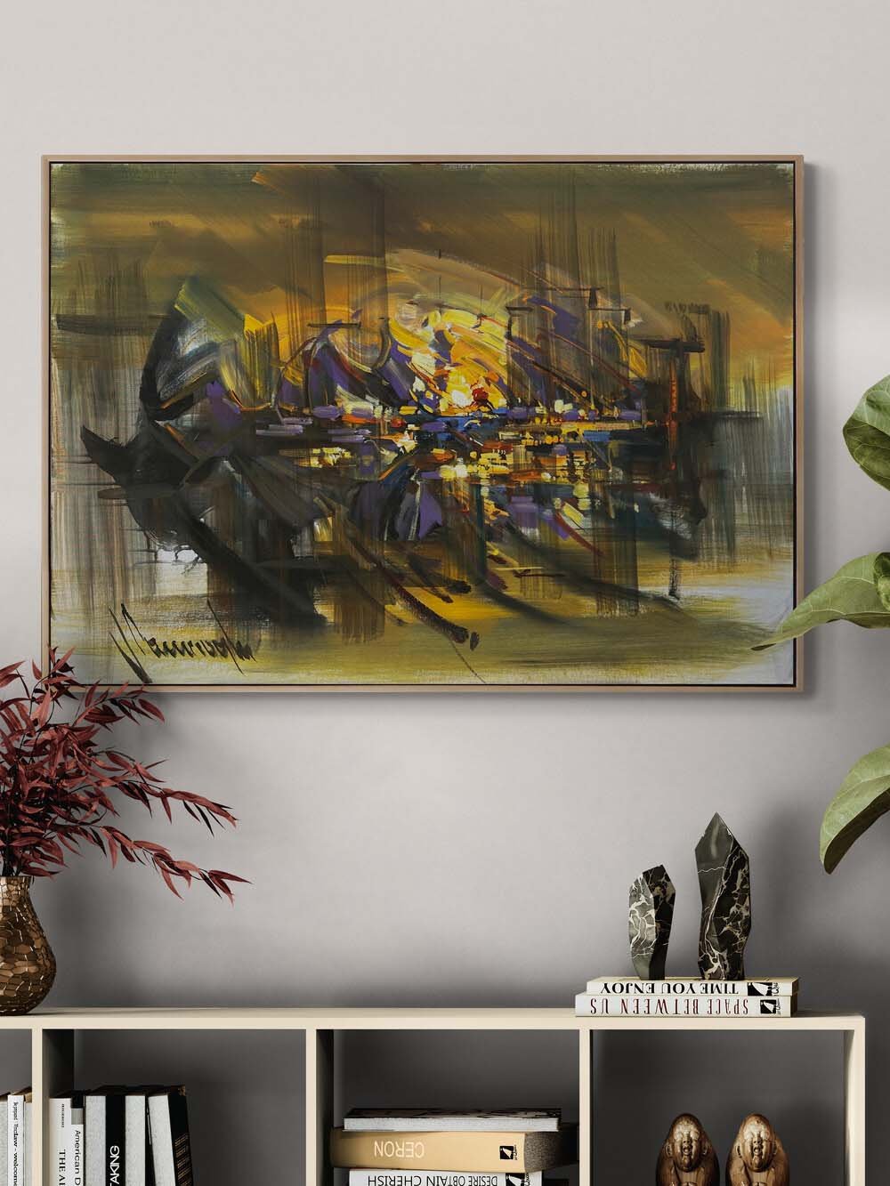 Varoluşun Kenarında Yağlı Boya Tablosu