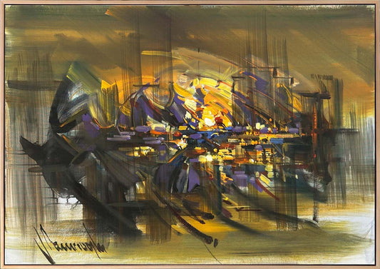 Varoluşun Kenarında Yağlı Boya Tablosu