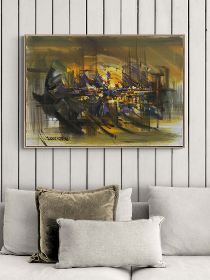 Varoluşun Kenarında Yağlı Boya Tablosu