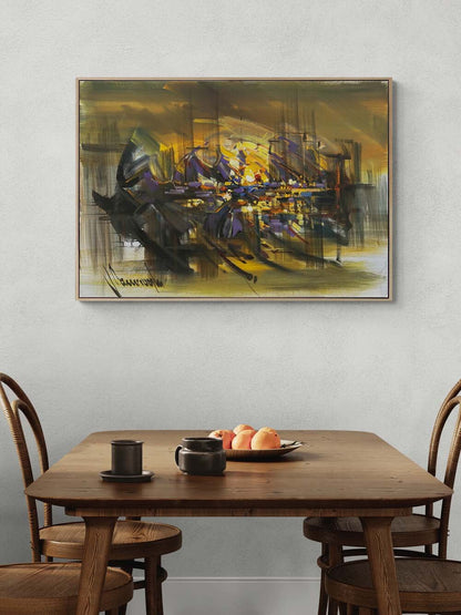 Varoluşun Kenarında Yağlı Boya Tablosu