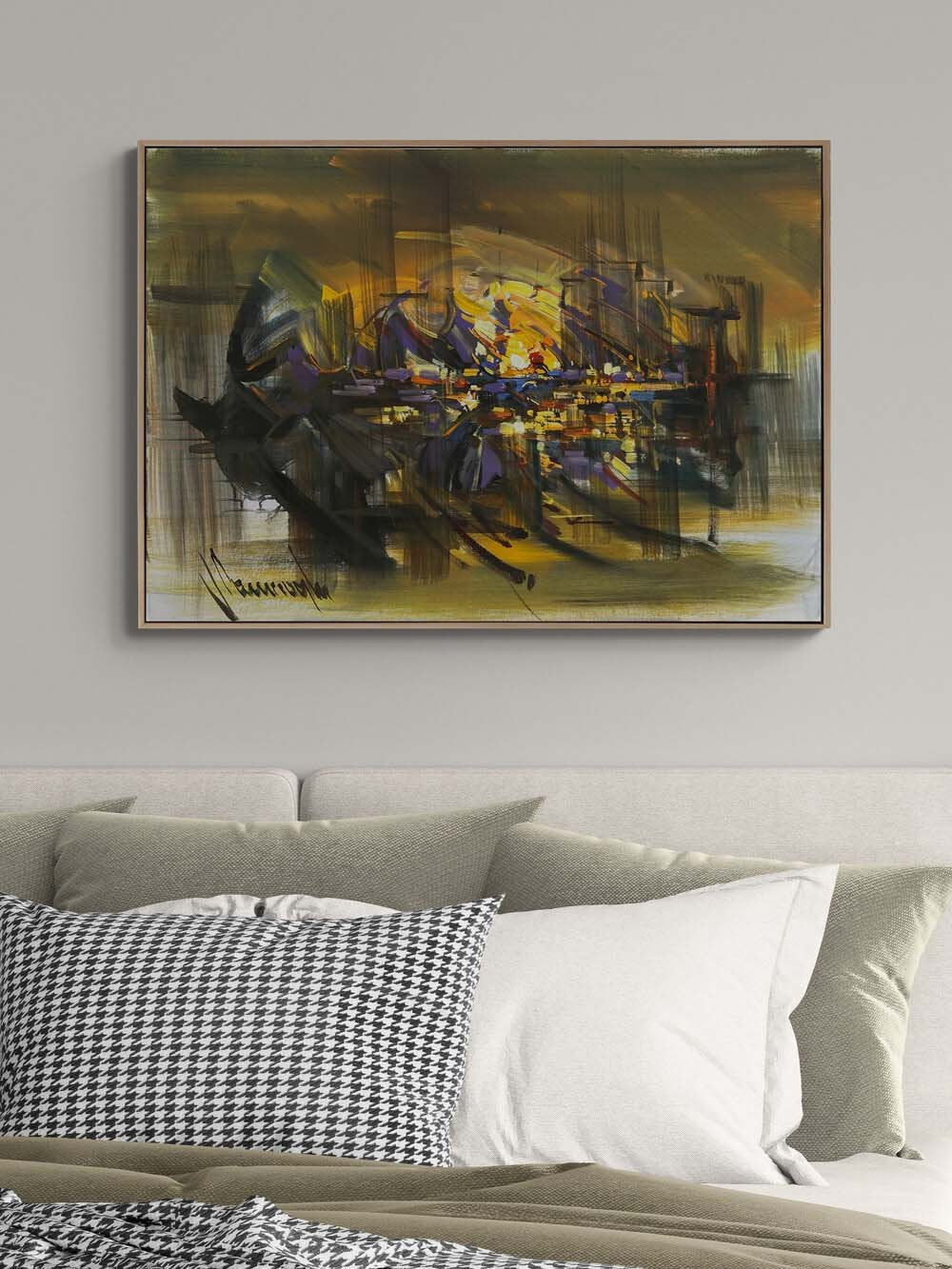 Varoluşun Kenarında Yağlı Boya Tablosu