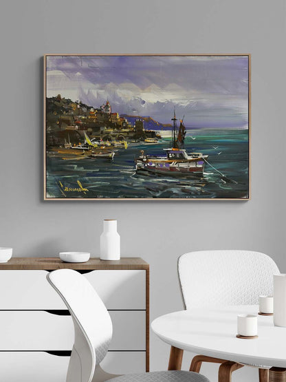 Akıntıya Karşı Yağlı Boya Tablosu