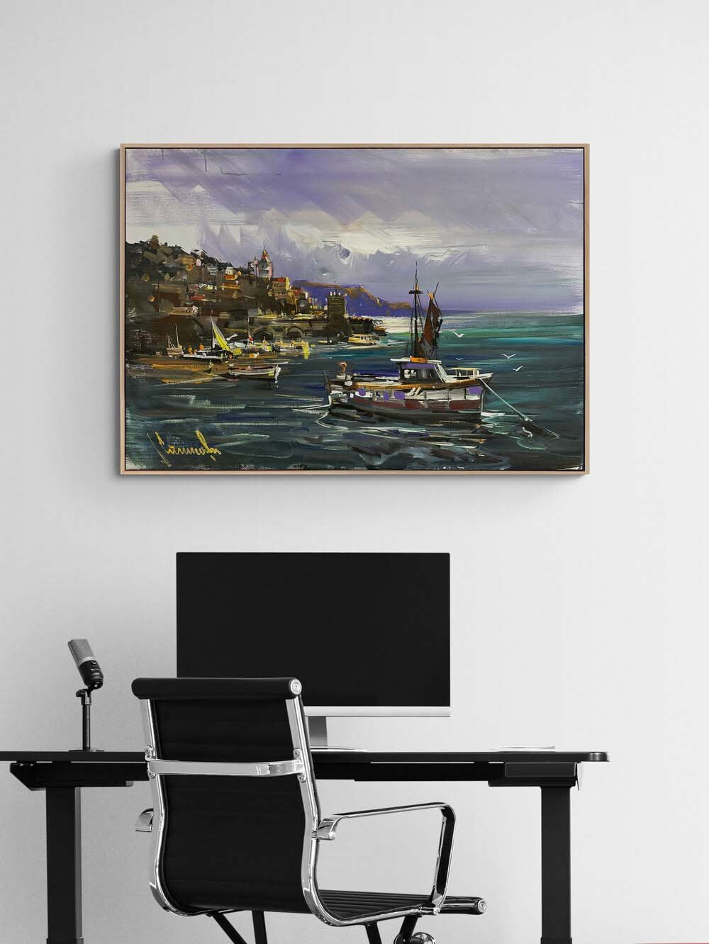 Akıntıya Karşı Yağlı Boya Tablosu