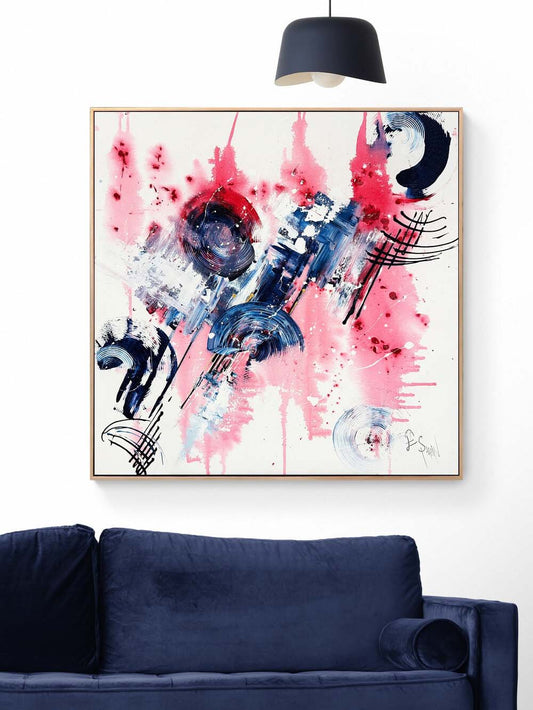 Işığın Ritmi Yağlı Boya Tablosu