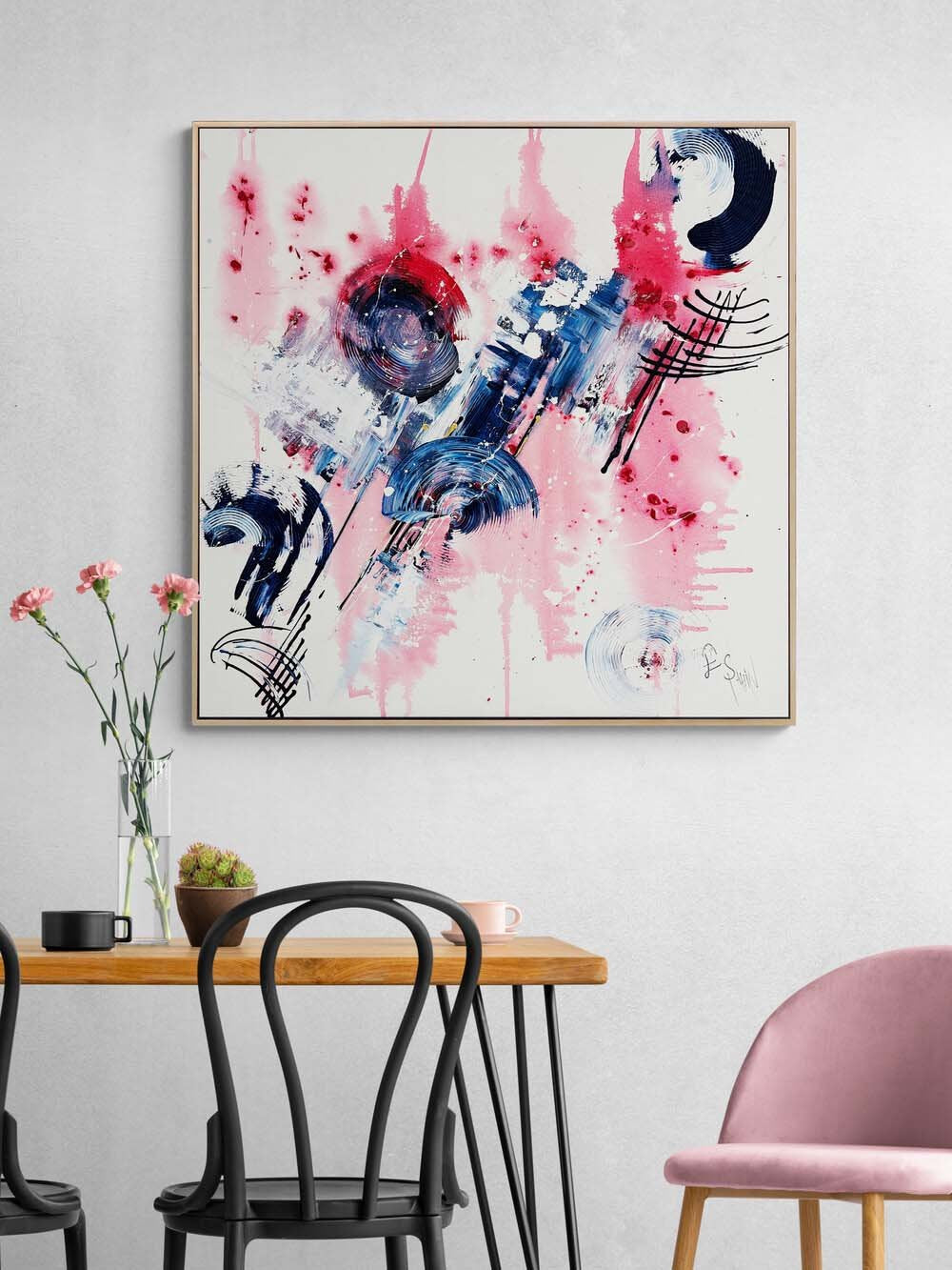 Işığın Ritmi Yağlı Boya Tablosu