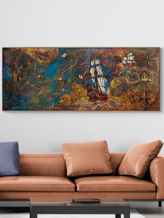 Piri Reis’in Yolculuğu Yağlı Boya Tablosu