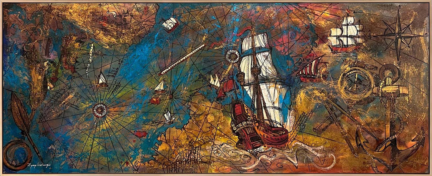 Piri Reis’in Yolculuğu Yağlı Boya Tablosu