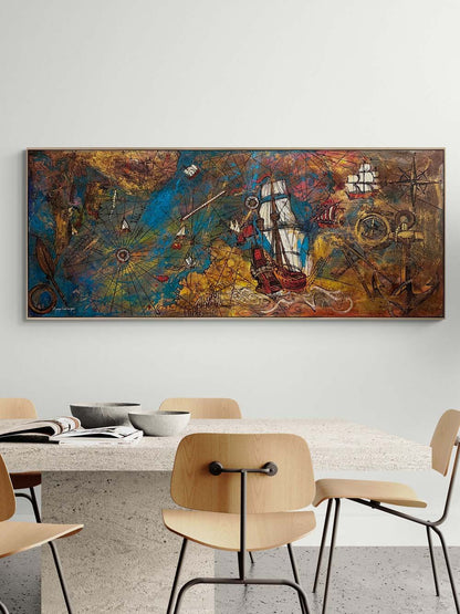 Piri Reis’in Yolculuğu Yağlı Boya Tablosu