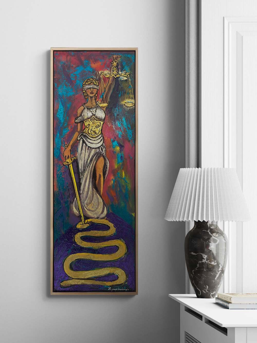 Justitia’nın Kılıcı Yağlı Boya Tablosu