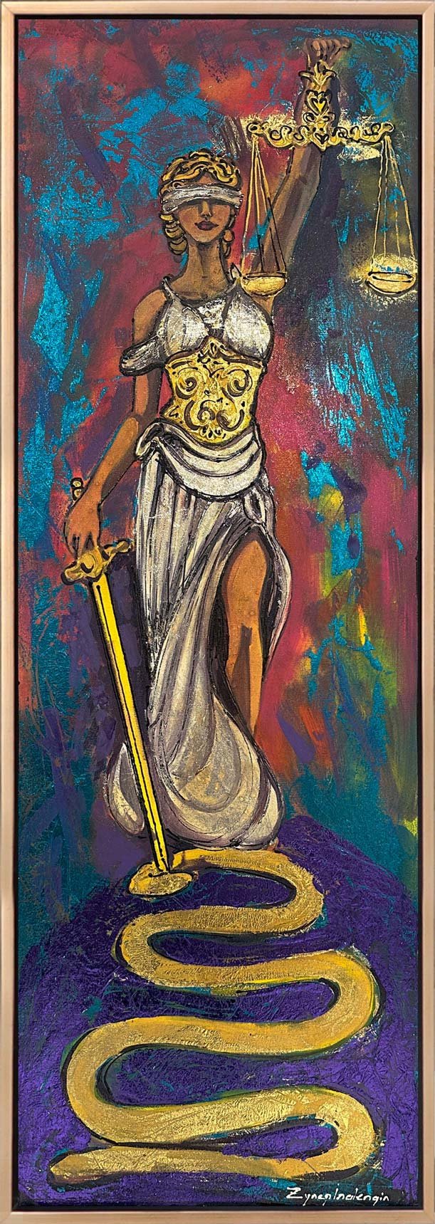 Justitia’nın Kılıcı Yağlı Boya Tablosu