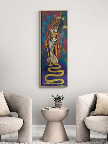 Justitia’nın Kılıcı Yağlı Boya Tablosu