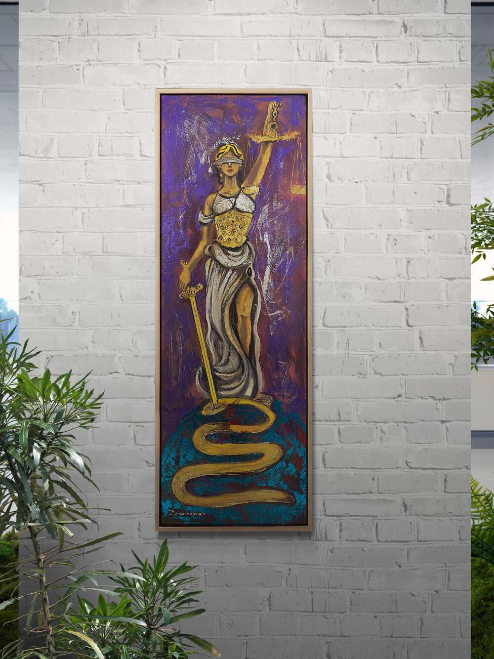 Adaletin Sessiz Gözü Yağlı Boya Tablosu