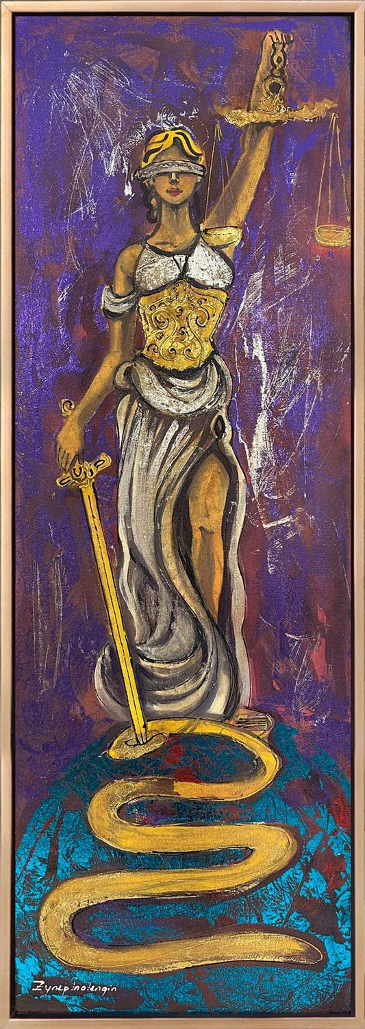 Adaletin Sessiz Gözü Yağlı Boya Tablosu