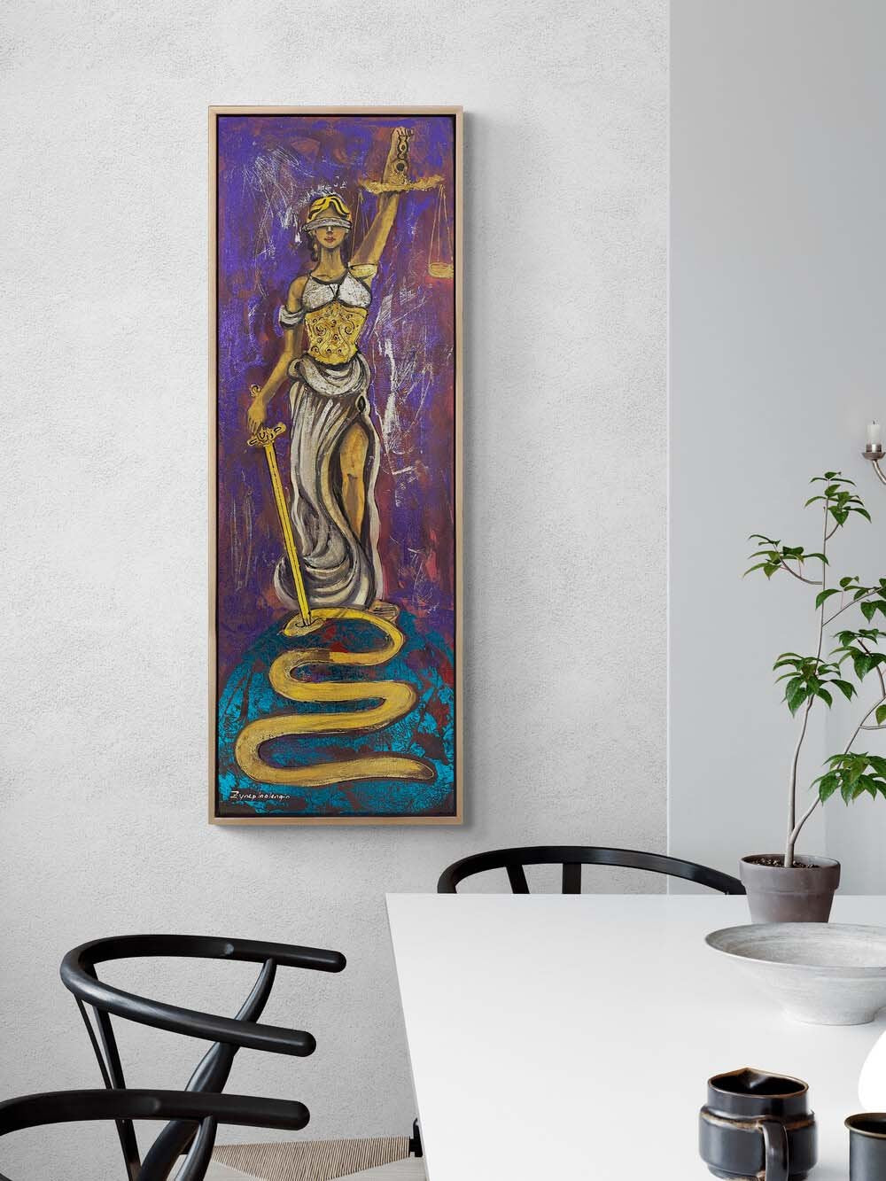 Adaletin Sessiz Gözü Yağlı Boya Tablosu