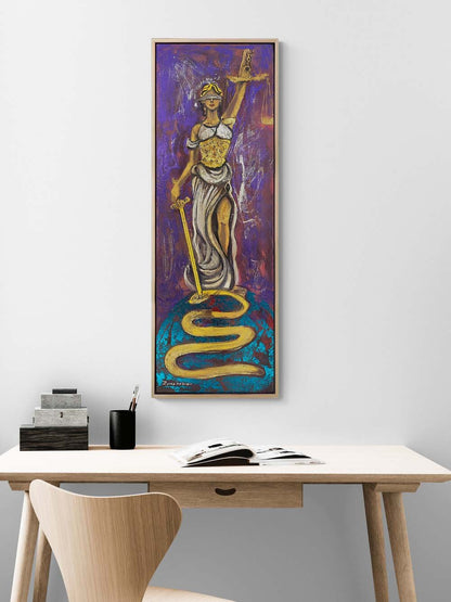 Adaletin Sessiz Gözü Yağlı Boya Tablosu