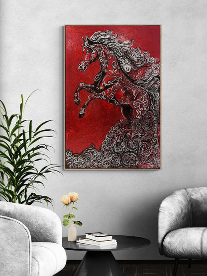 Alevin Atı Yağlı Boya Tablosu