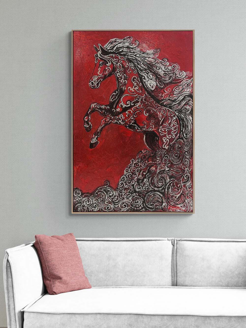 Alevin Atı Yağlı Boya Tablosu