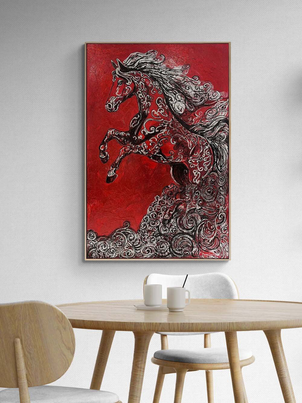 Alevin Atı Yağlı Boya Tablosu