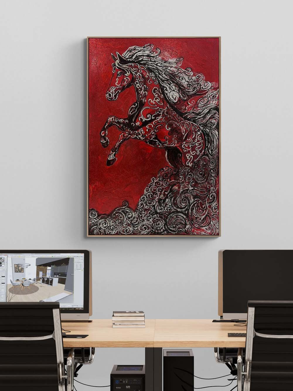 Alevin Atı Yağlı Boya Tablosu