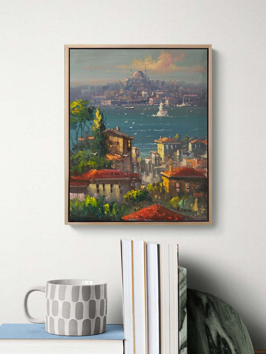 İstanbul Boğazına Seyir Yağlı Boya Tablosu