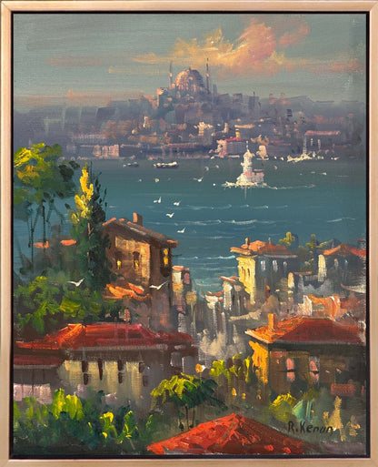 İstanbul Boğazına Seyir Yağlı Boya Tablosu