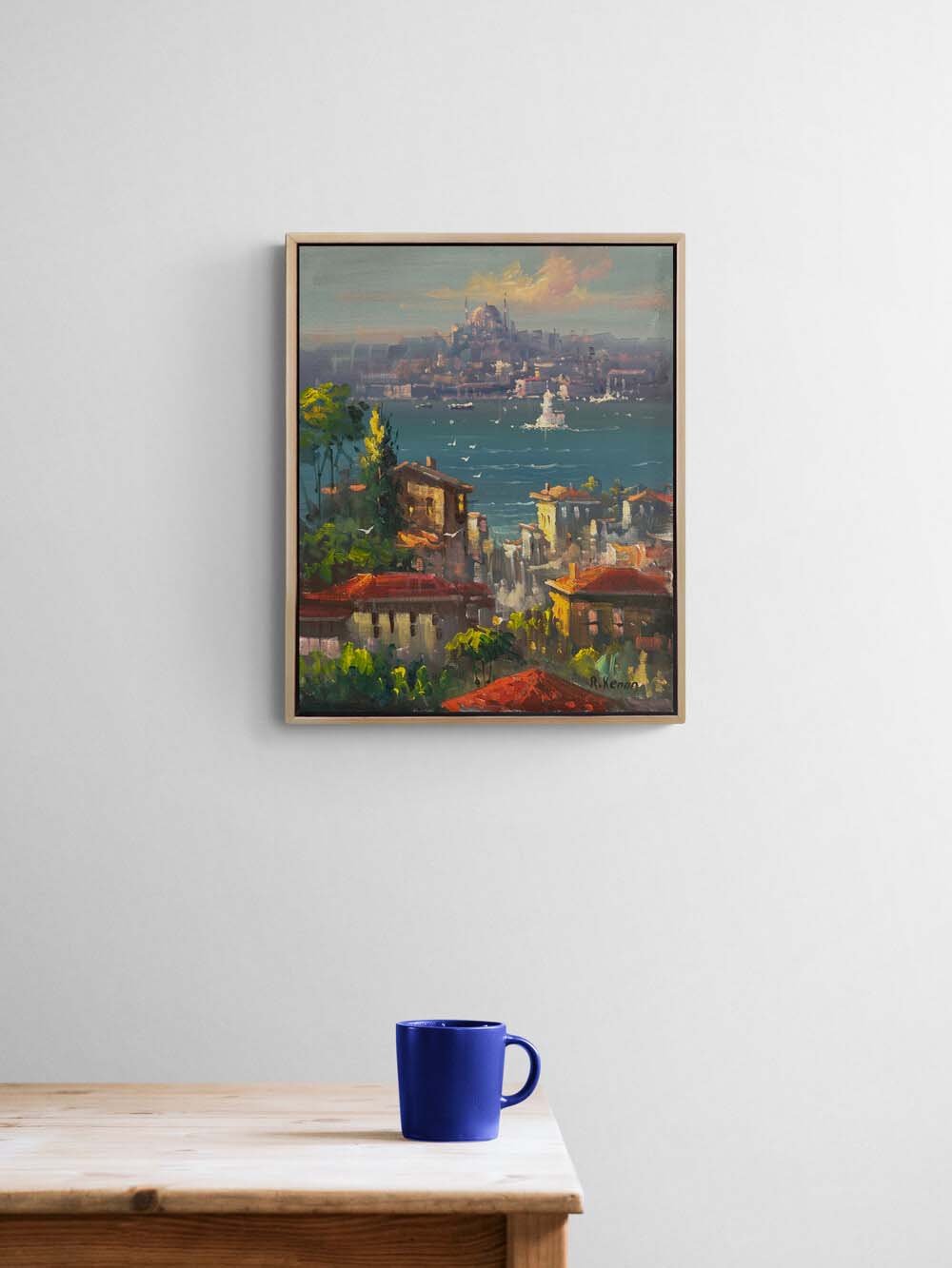 İstanbul Boğazına Seyir Yağlı Boya Tablosu