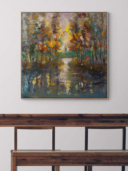 Ufka Doğru Sessizlik Yağlı Boya Tablosu