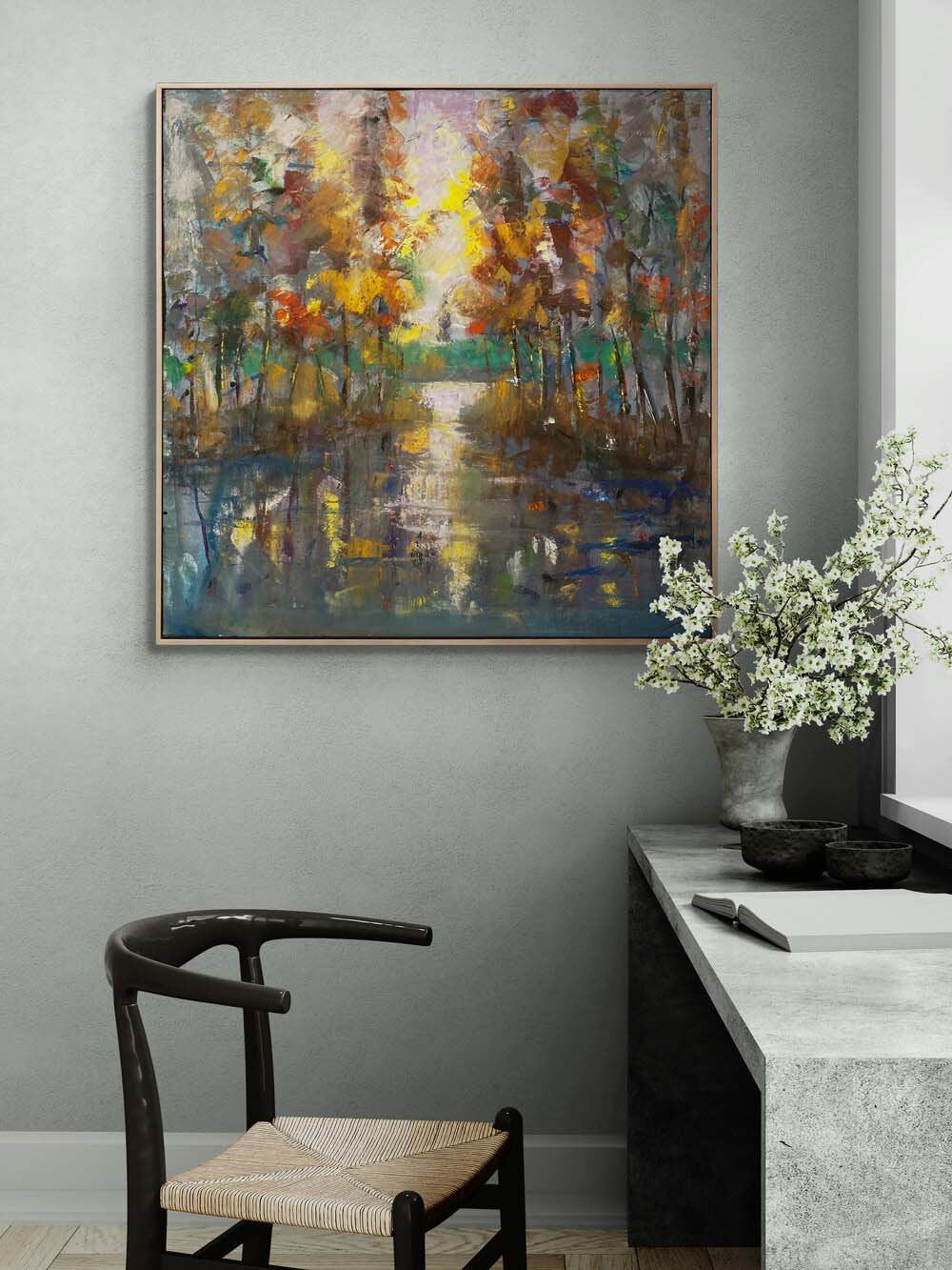 Ufka Doğru Sessizlik Yağlı Boya Tablosu