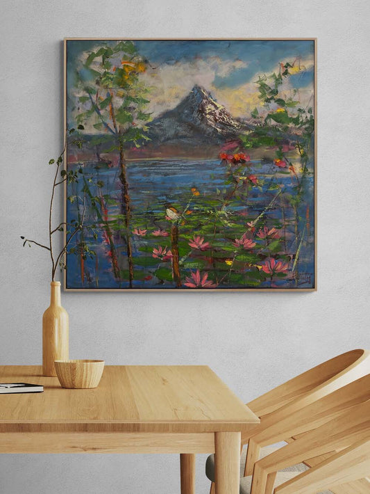 Zamanın Ötesinde Bir Orman Yağlı Boya Tablosu