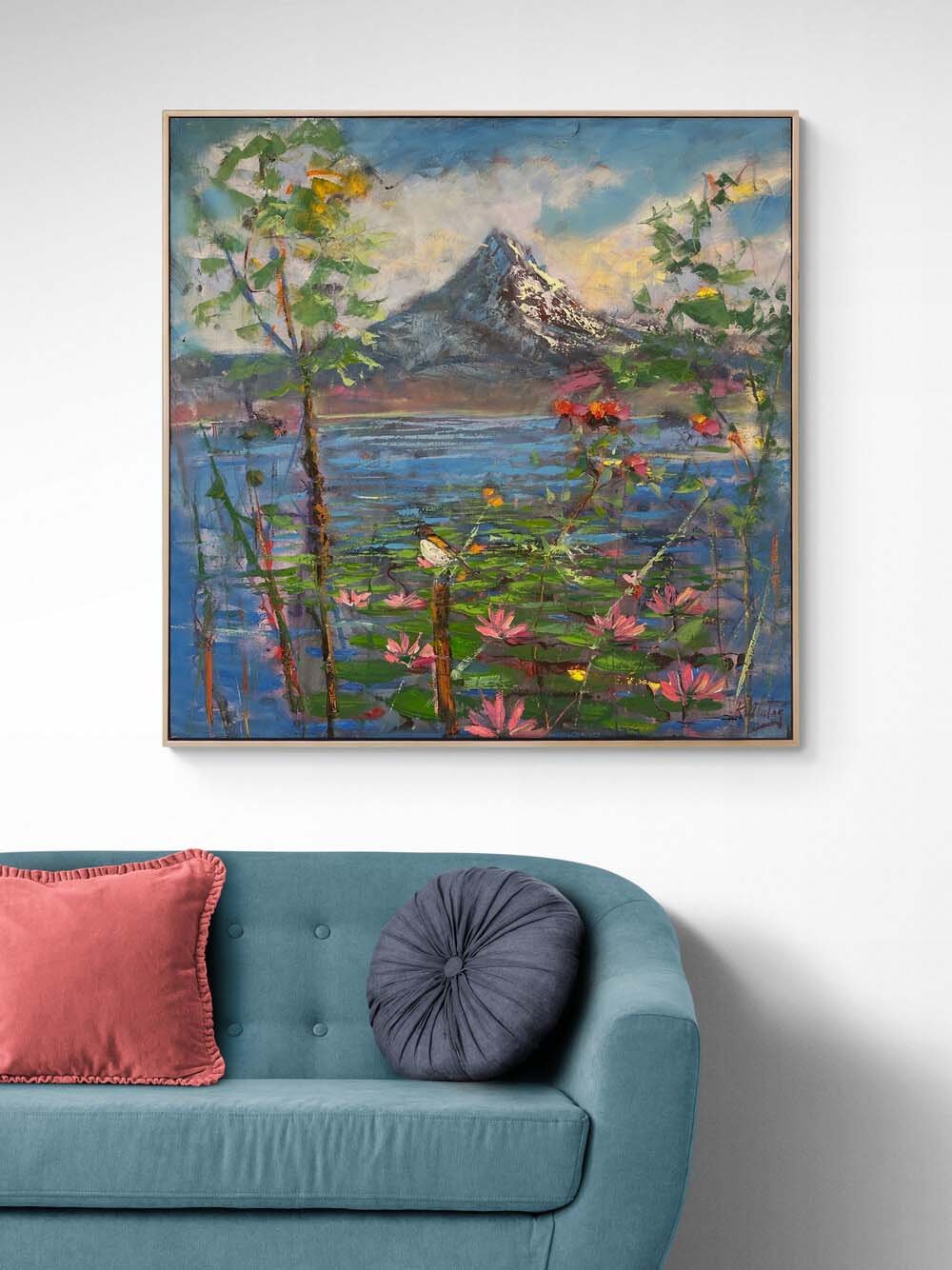 Zamanın Ötesinde Bir Orman Yağlı Boya Tablosu