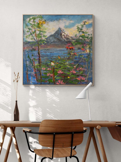 Zamanın Ötesinde Bir Orman Yağlı Boya Tablosu