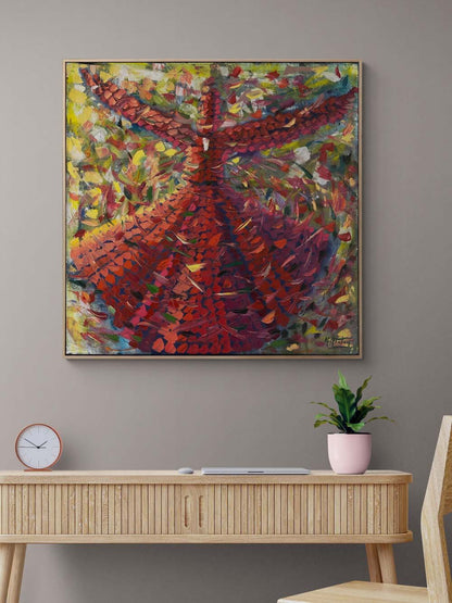 Sükûtun İçindeki Dönüş Yağlı Boya Tablosu