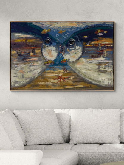 Sualtı İstanbul Rüyası Yağlı Boya Tablosu