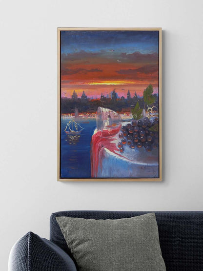 Son Kadeh İstanbul Yağlı Boya Tablosu