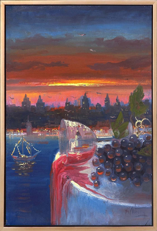 Son Kadeh İstanbul Yağlı Boya Tablosu