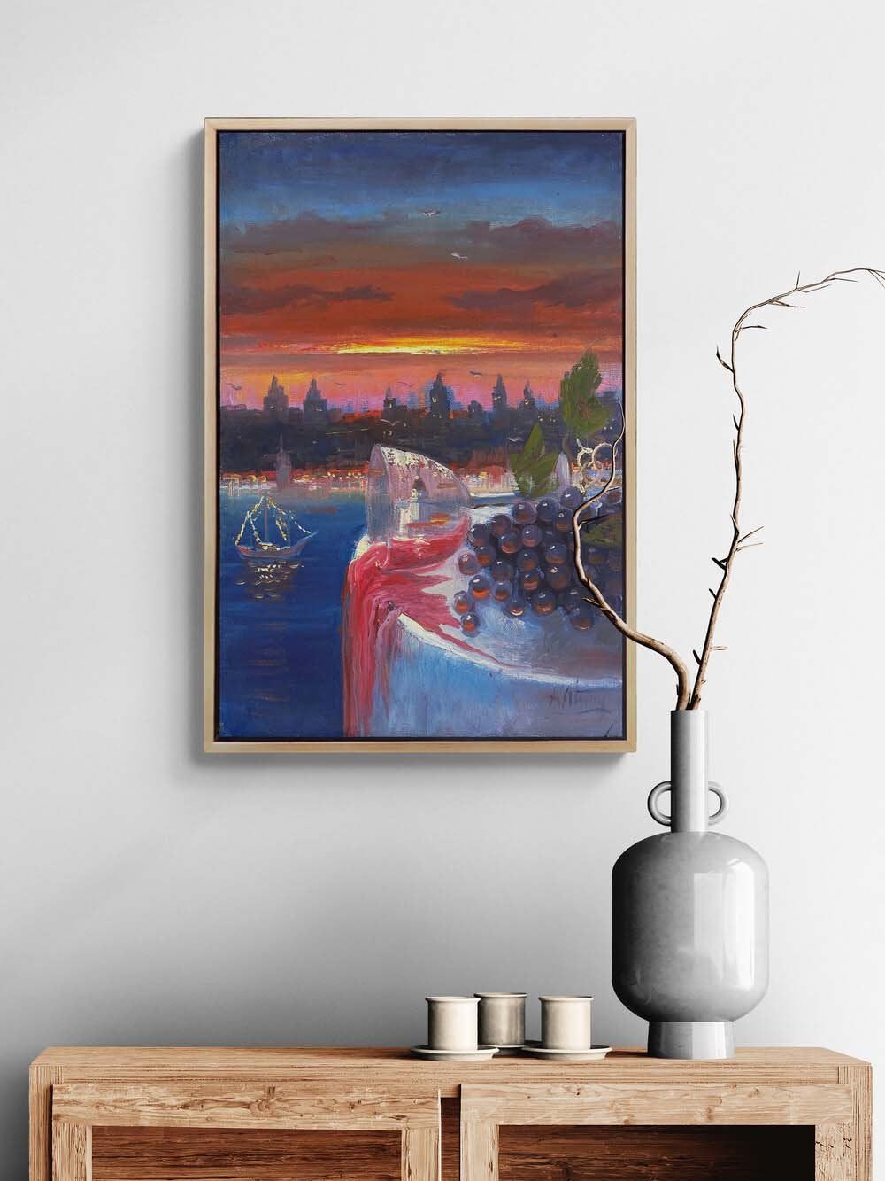 Son Kadeh İstanbul Yağlı Boya Tablosu