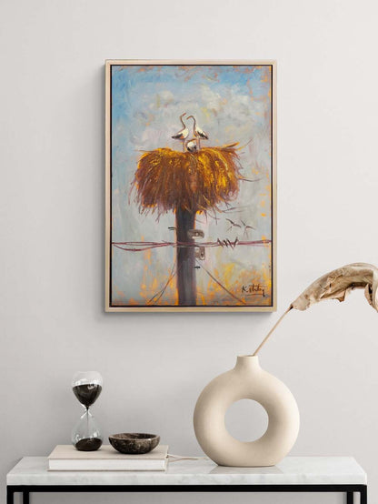 Leyleklerin Hikâyesi Yağlı Boya Tablosu