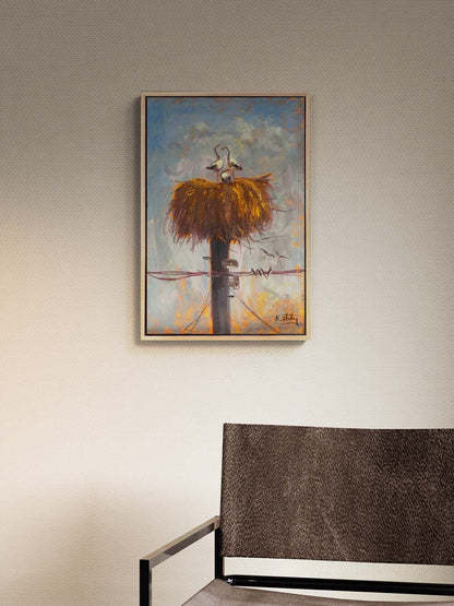 Leyleklerin Hikâyesi Yağlı Boya Tablosu