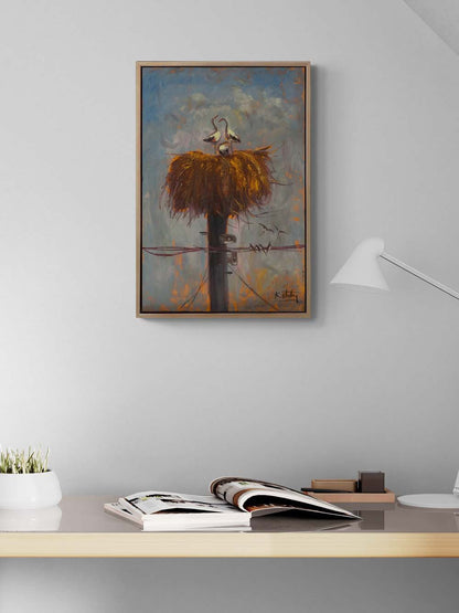 Leyleklerin Hikâyesi Yağlı Boya Tablosu