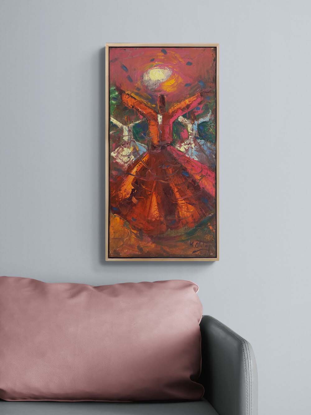 Göğe Açılan Eller Yağlı Boya Tablosu