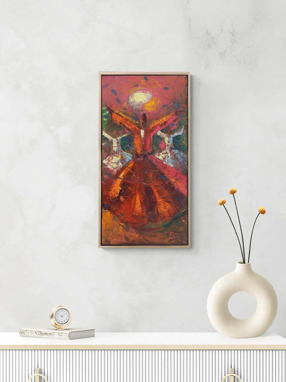 Göğe Açılan Eller Yağlı Boya Tablosu