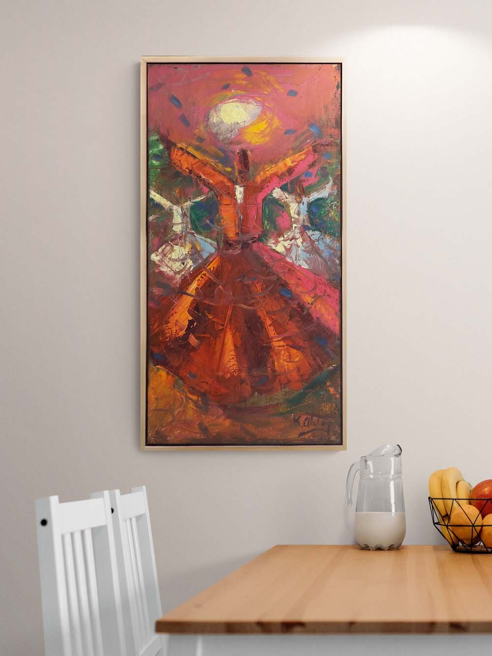 Göğe Açılan Eller Yağlı Boya Tablosu