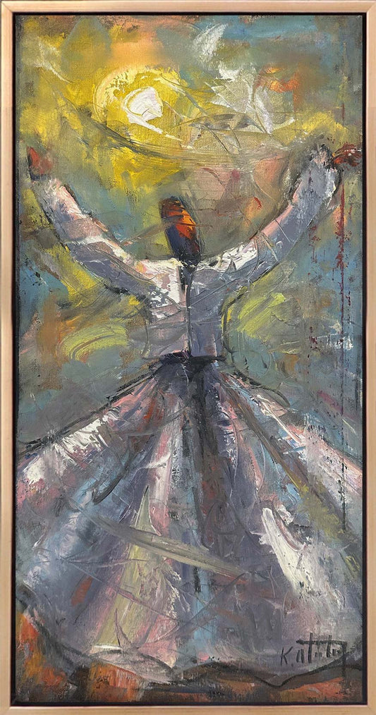 İçimdeki Semâ Yağlı Boya Tablosu