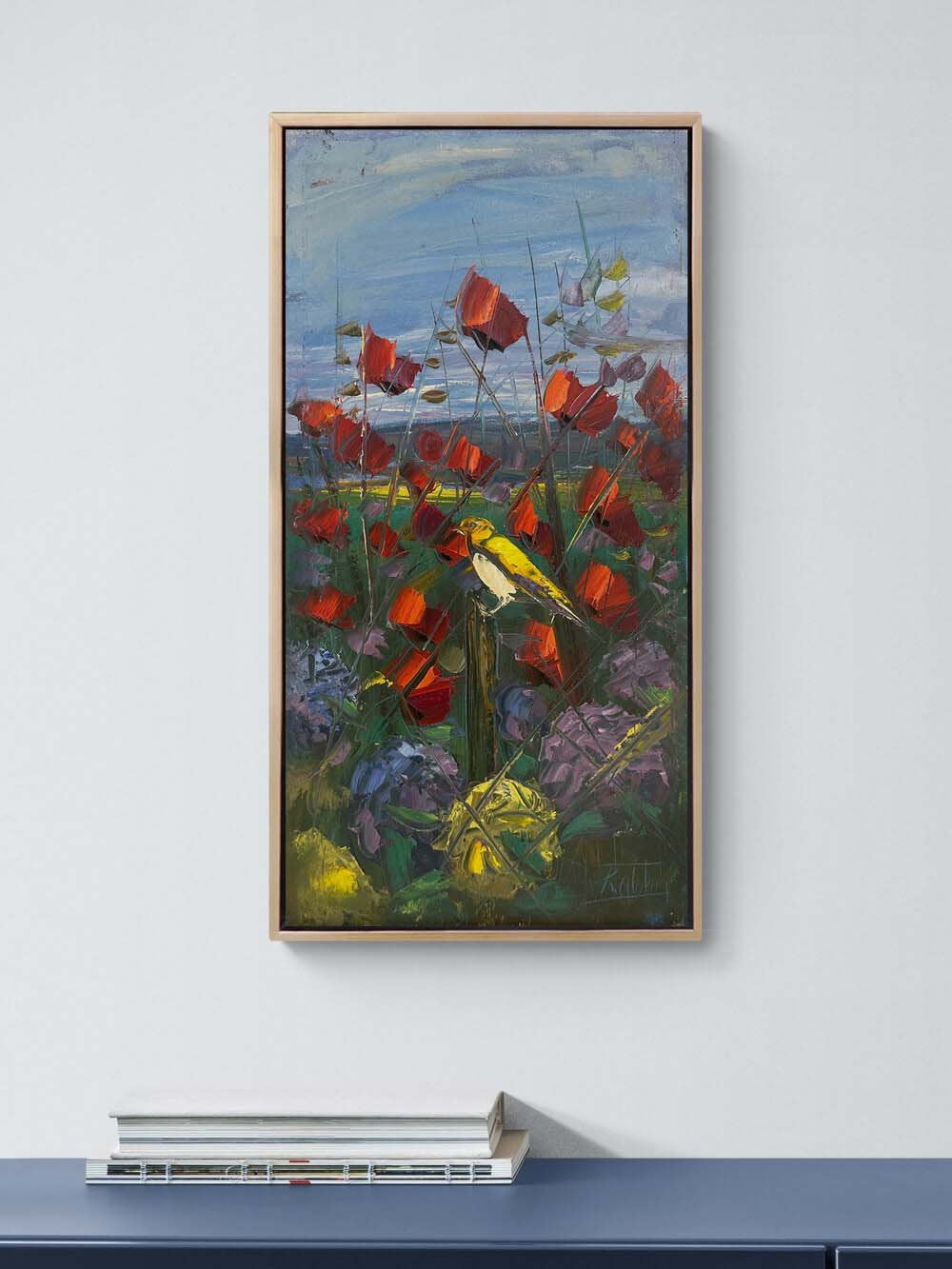 Bahçede Umut Yağlı Boya Tablosu