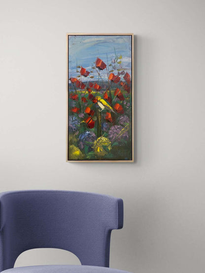 Bahçede Umut Yağlı Boya Tablosu